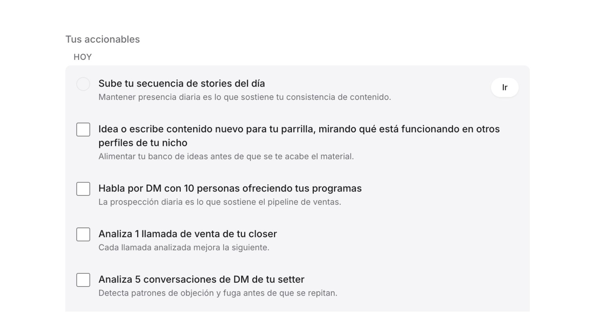 Sprints · challenges de acción